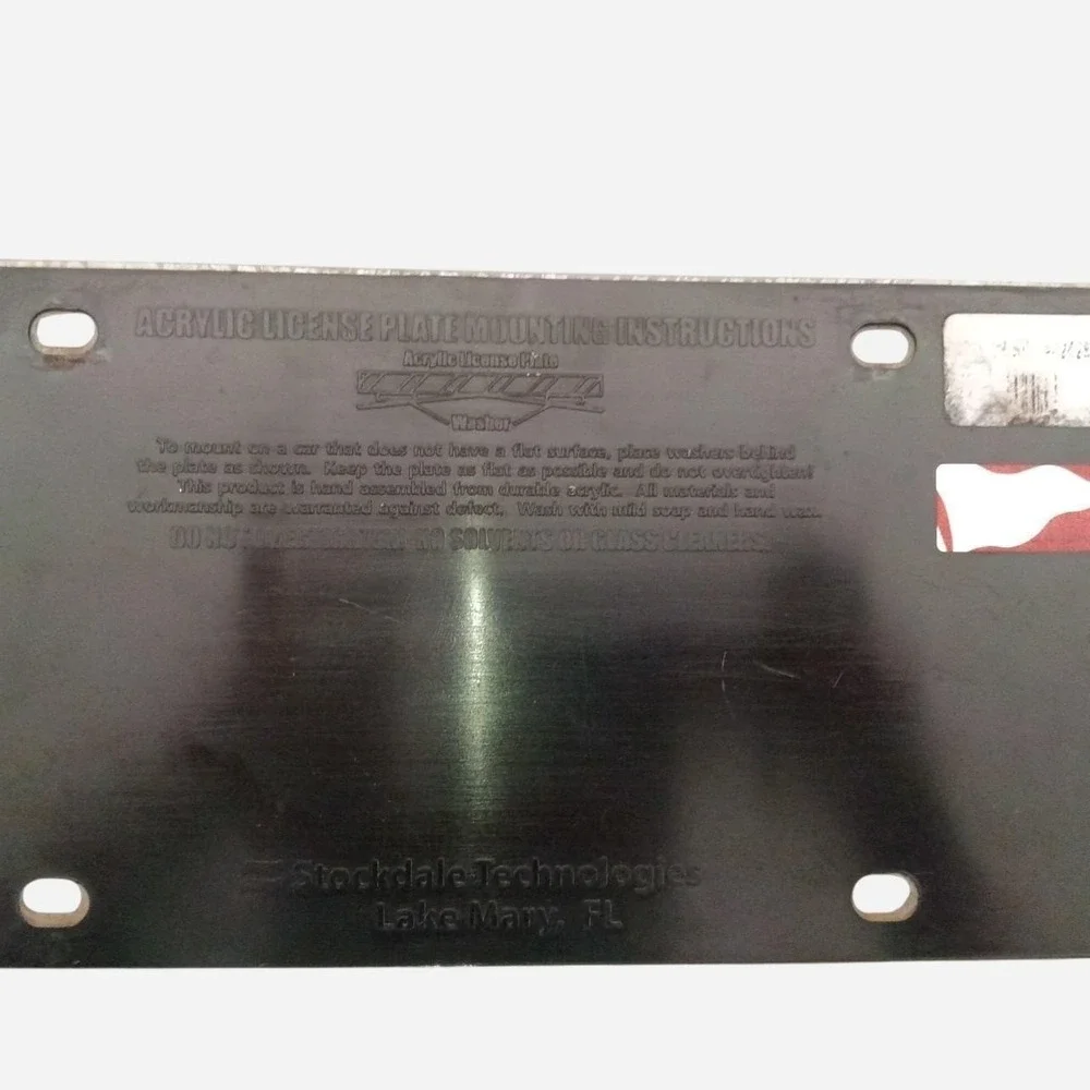Acrylic Mirrored Mississippi State University License Plate Collegiate Official
